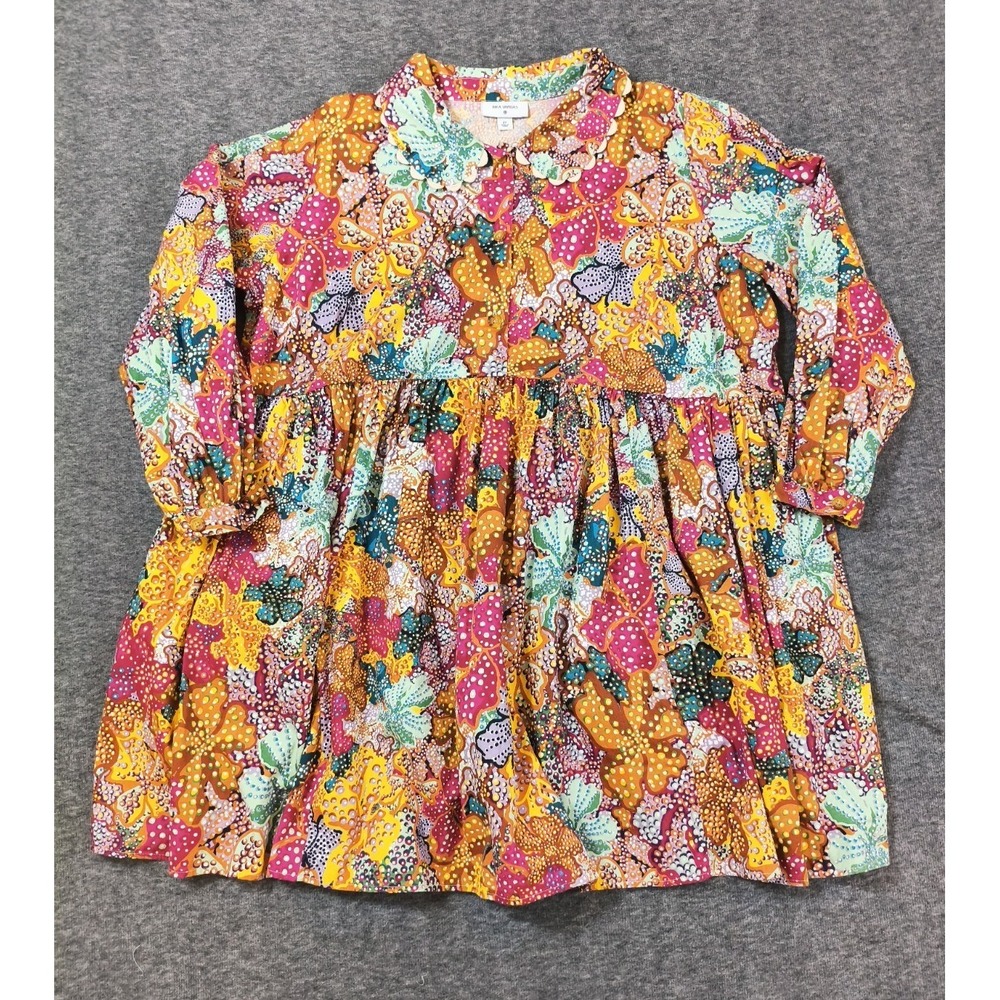 Kika Vargas x Target Anemone Floral Scallop Collar Edge Mini Dress Size 2X